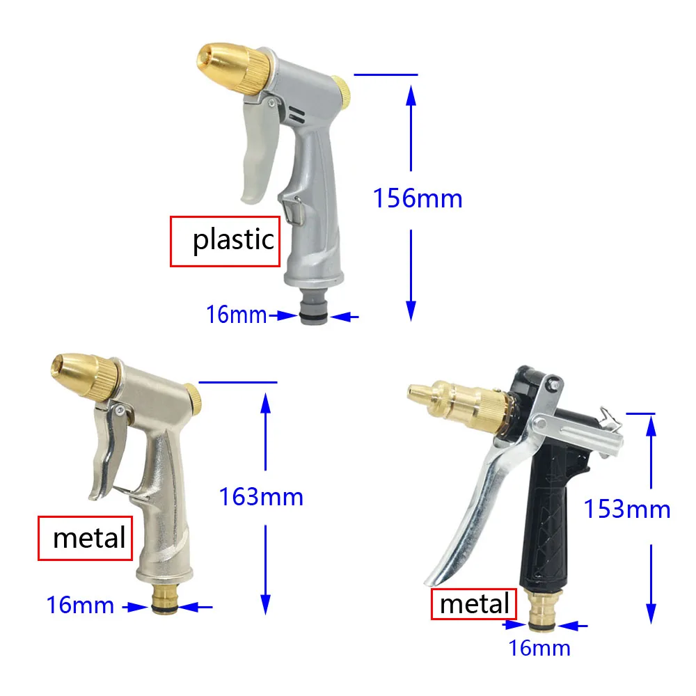 Pressure Water Gun | Multi-Purpose Garden Irrigation Nozzle | Car Washer & Cleaning Tool Spray Sprinkler - Thumbnail 4