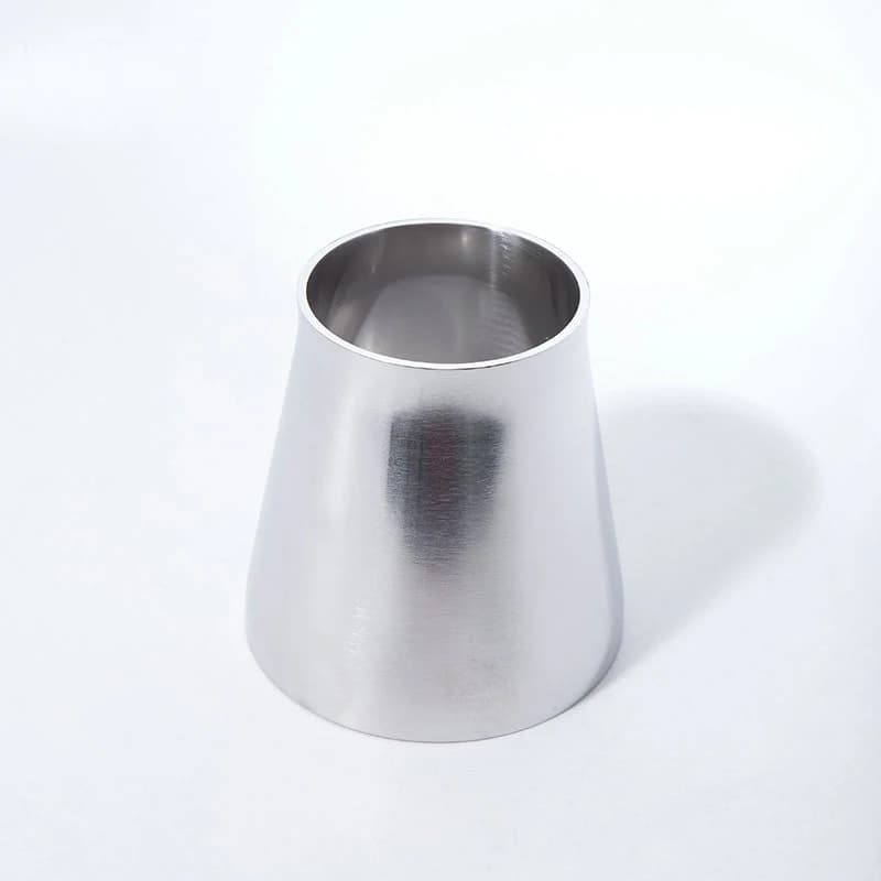 Stainless Steel Concentric Reducer | Sanitary Weld Pipe Fitting for Homebrew & Exhaust Systems - Thumbnail 3