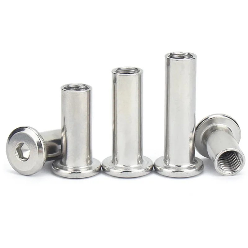 Flat Hex Socket Insert Nuts | M2 to M10 304 Stainless Steel | For Tables & Bed Frames - Thumbnail 3