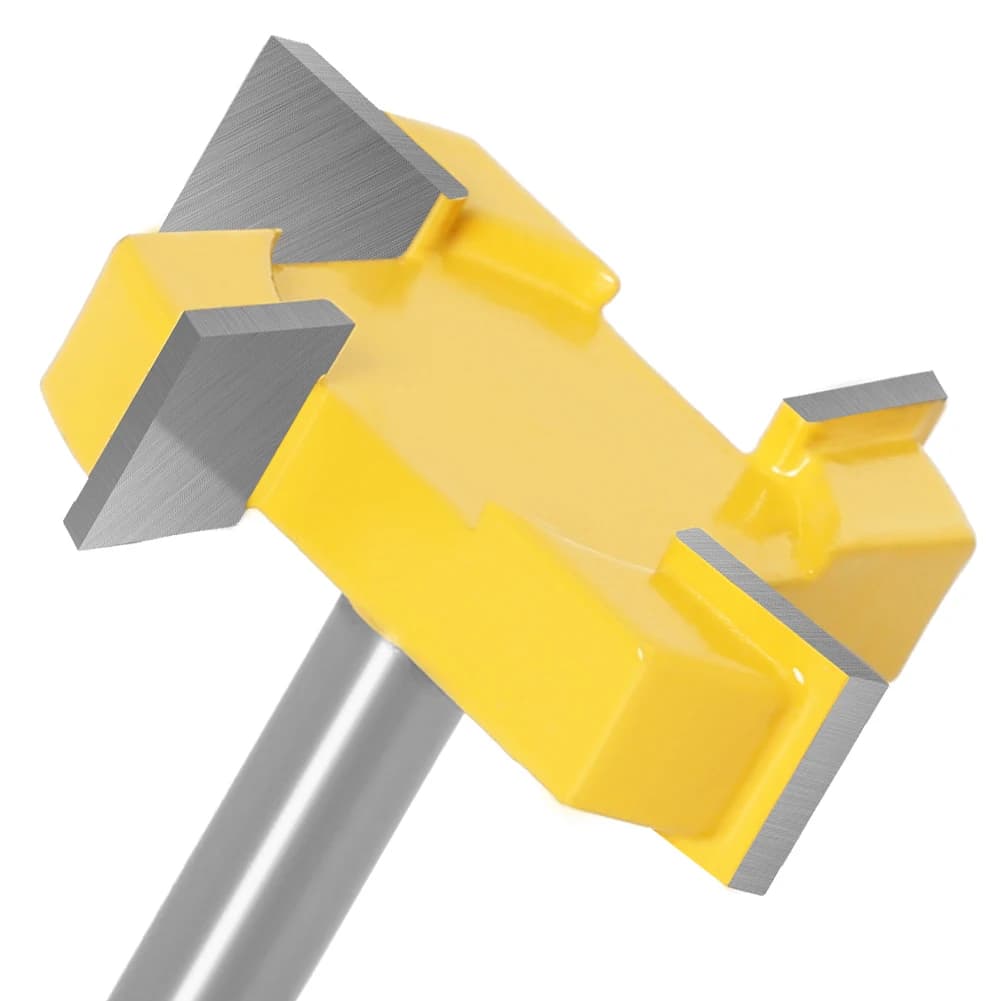T Type Slotting Cutter | 6mm 8mm 12mm Shank 4 Edge | Industrial Grade Router Bit for Wood - Thumbnail 3