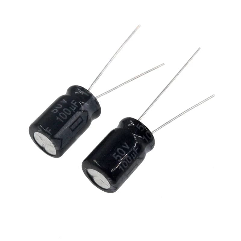 Radial Electrolytic Capacitors | 100uF 50V | 6x11mm | 50-Pack for Reliable Circuit Performance - Thumbnail 4