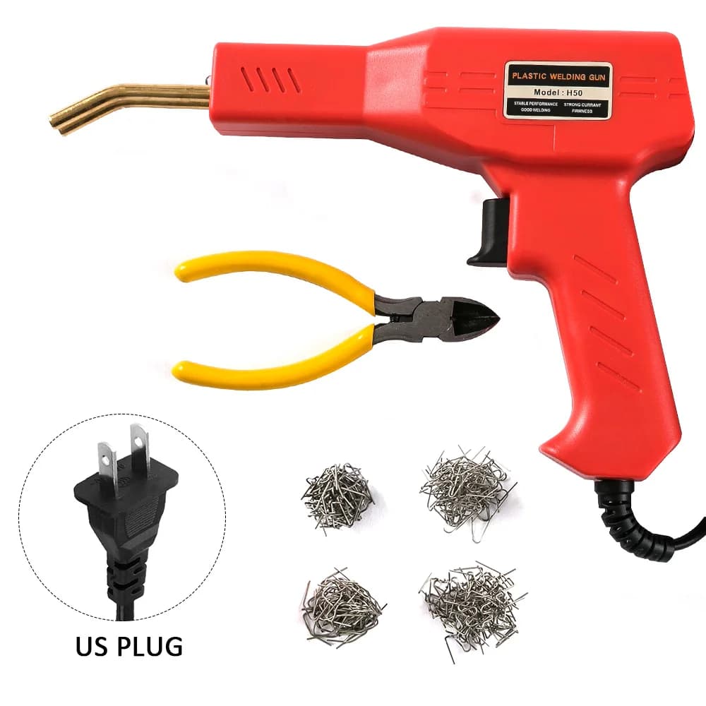 Plastic Welding Kit | Automotive Bumper Repair Tool | High-Temp Soldering Iron - Thumbnail 2