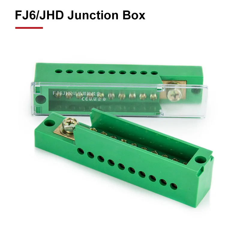 Caixa de junção fj6/jhd, divisor unipolar, 1-em, conector de fio de medição de saída múltipla, caixa de distribuição de bloco terminal monofásico - Thumbnail 3