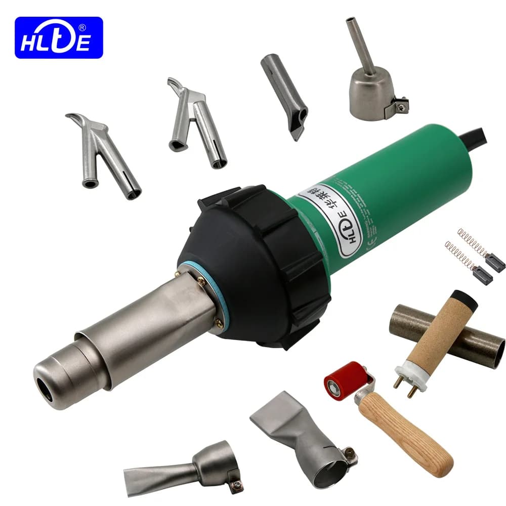 1600W Hot Air Welding Gun | 110V/220V Dual Voltage | For PP, PE & PVC Fabrication - Thumbnail 2
