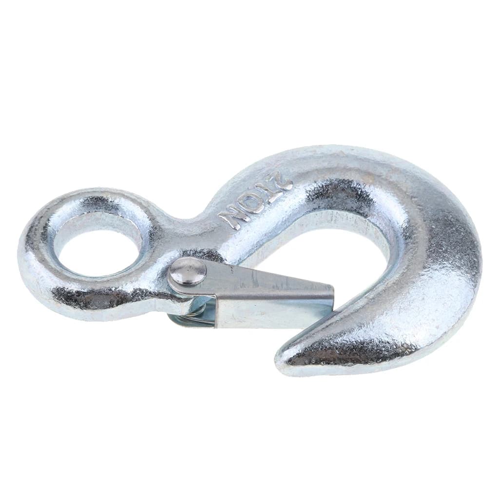 2-Ton Safety Latch Winch Hook | Forged Steel Clevis | Hoist & Sling Secure Attachment - Thumbnail 2