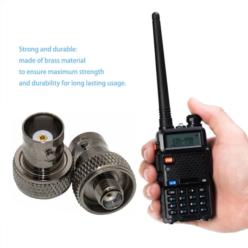 BNC to SMA Antenna Adapter | High-Frequency Connector for Ham Radio & Signal Boosting - Thumbnail 3