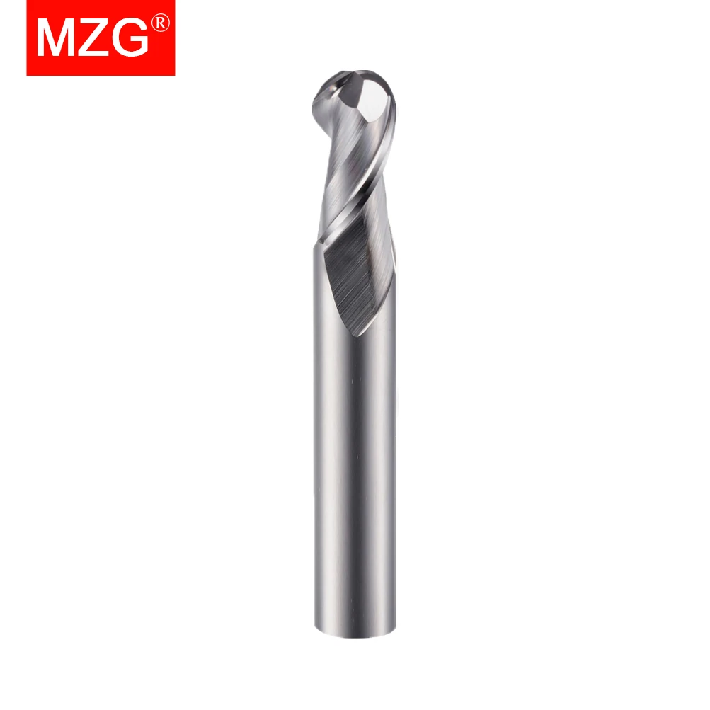 Carbide End Mill | Nano Coated for Hard Steel | 2 Flute Ball Nose Milling Cutter - Thumbnail 6