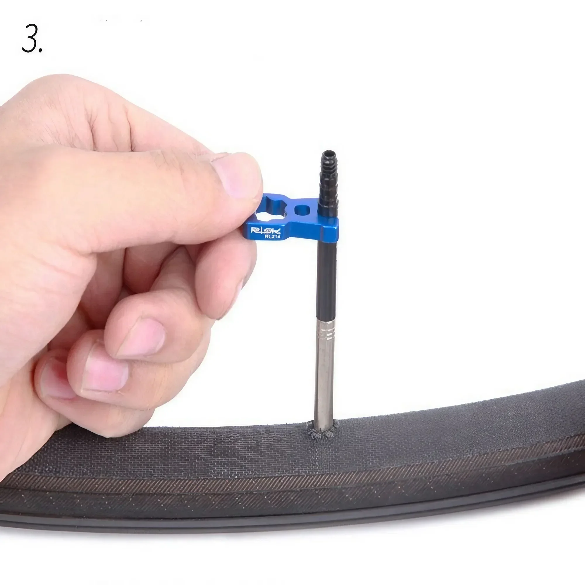 Bicycle Valve Tool Kit | 4-in-1 Repair Wrench for MTB & Road Bike Tire Maintenance - Thumbnail 4