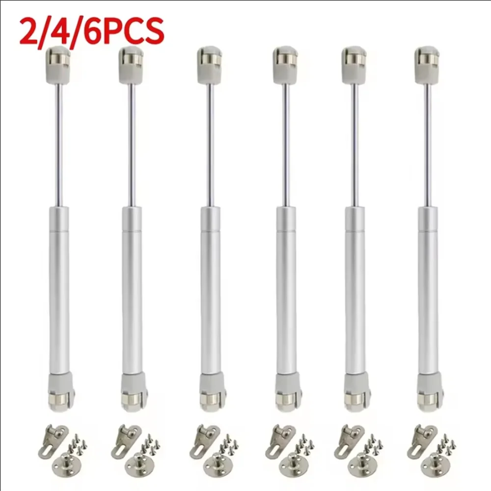 Soft-Close Hydraulic Cabinet Hinges | 6-Piece Set | Silent Kitchen Door Lift Support - Thumbnail 3