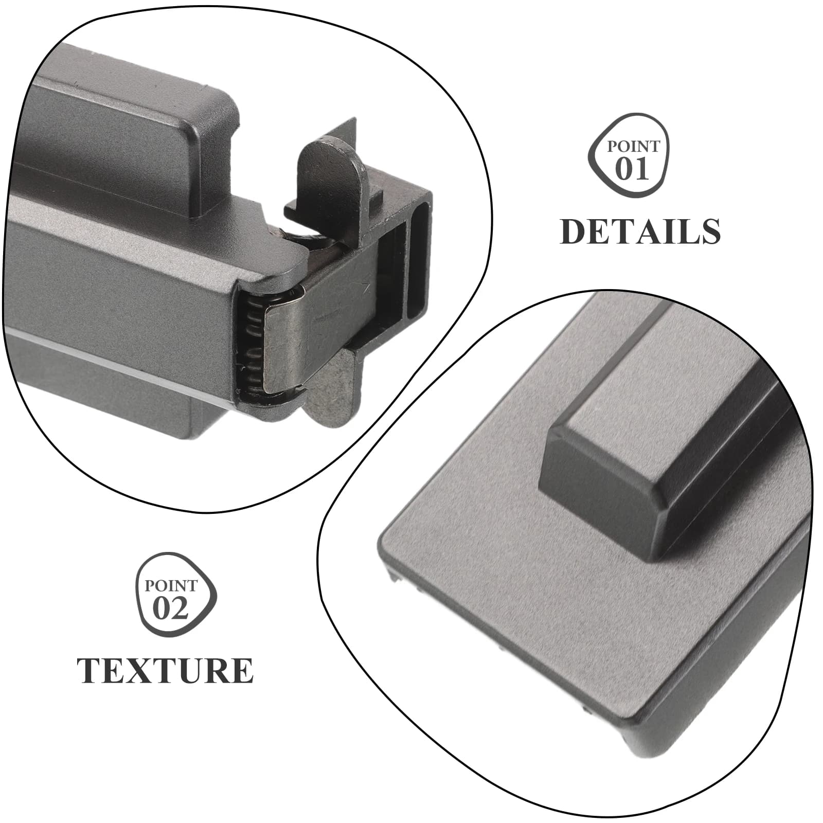 Heavy-Duty Aluminum Frame Hinges | 2-Pc Silent Hydraulic Buffer Set | Ultra Thin Concealed Door Hardware - Thumbnail 4