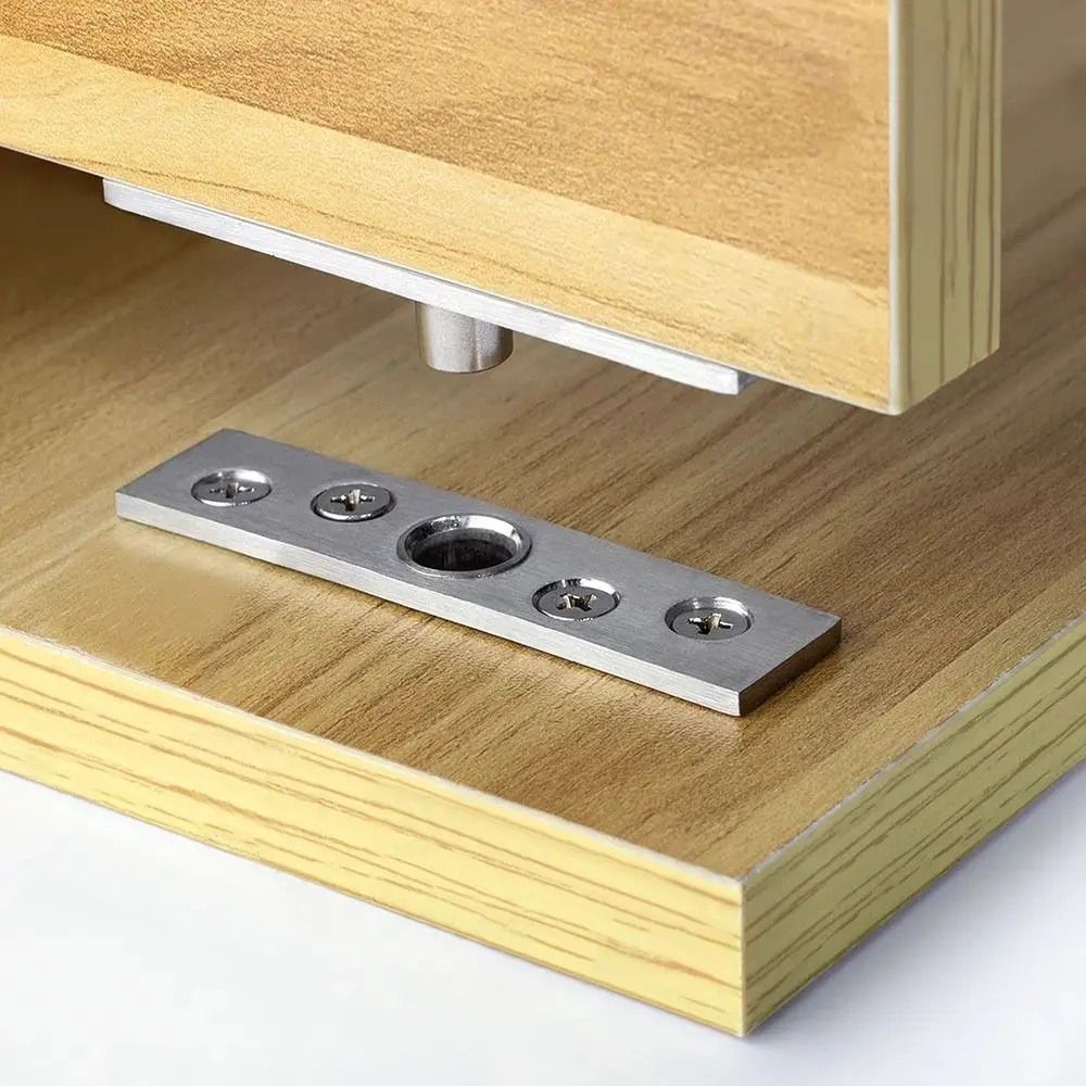 Duty 360° Pivot Hinge | Stainless Steel with Screws | Concealed Furniture & Door Shaft - Image 1