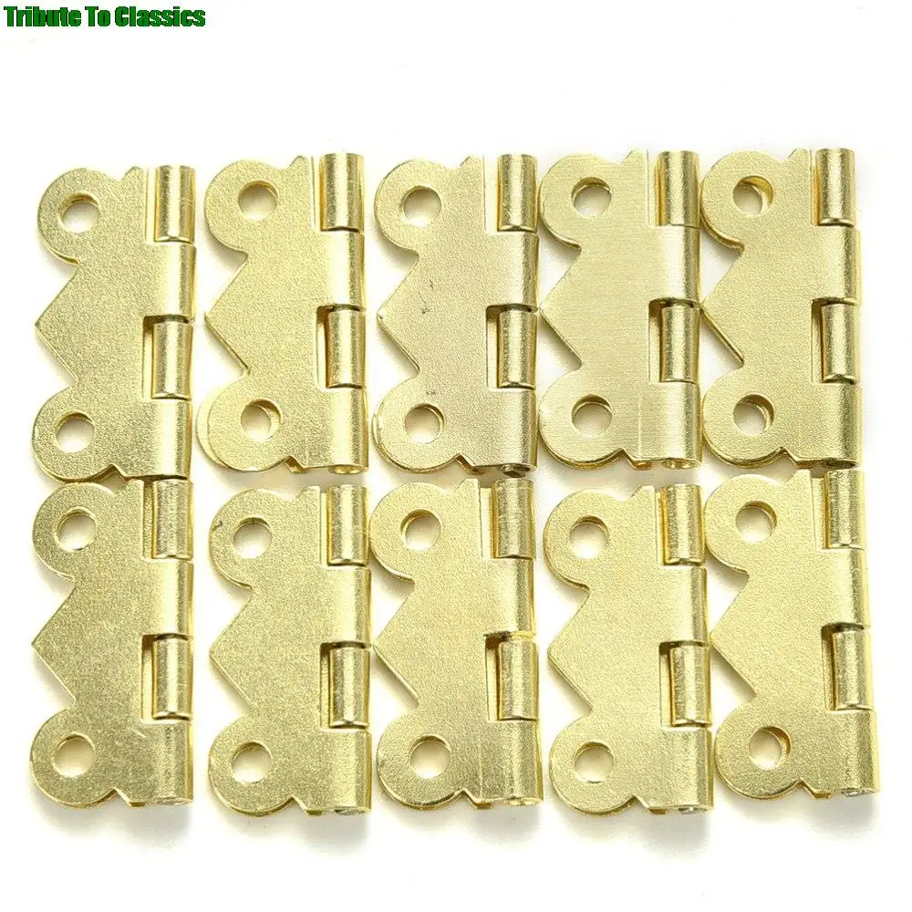 Brass Butterfly Hinges | 20x17mm 10PCS Kit | For Jewelry Box & Model Making - Thumbnail 5