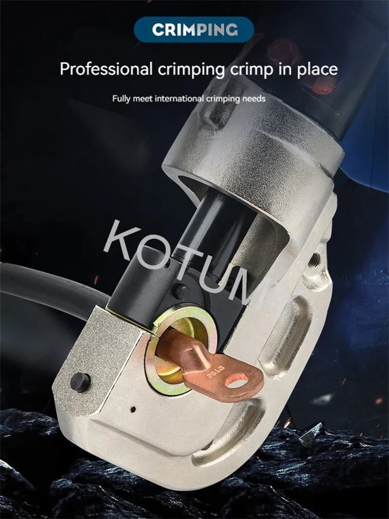 Hydraulic Cable Crimping Tool | 240mm² Capacity | Electric-Powered Terminal Crimper - Thumbnail 3