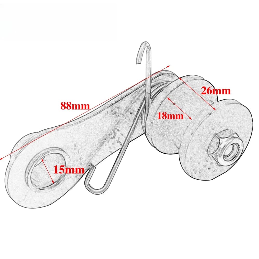 Duty Chain Tensioner | Fits 110cc 125cc 140cc Dirt Pit Bikes | XR CRF50 SSR ATV Roller - Thumbnail 5
