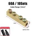 10pcs 60A S-4holes