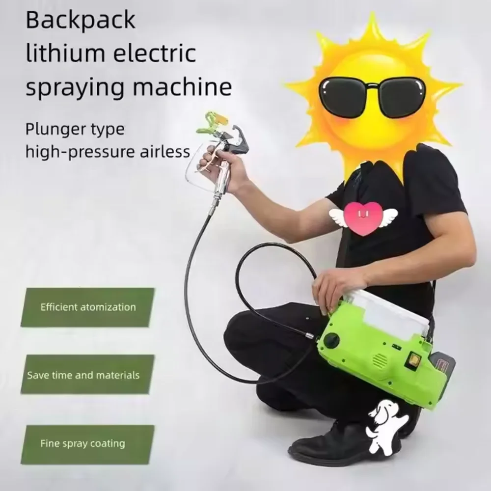 Electric Airless Paint Sprayer | Portable High Pressure Machine | Wall & Furniture Painting Tool - Thumbnail 4