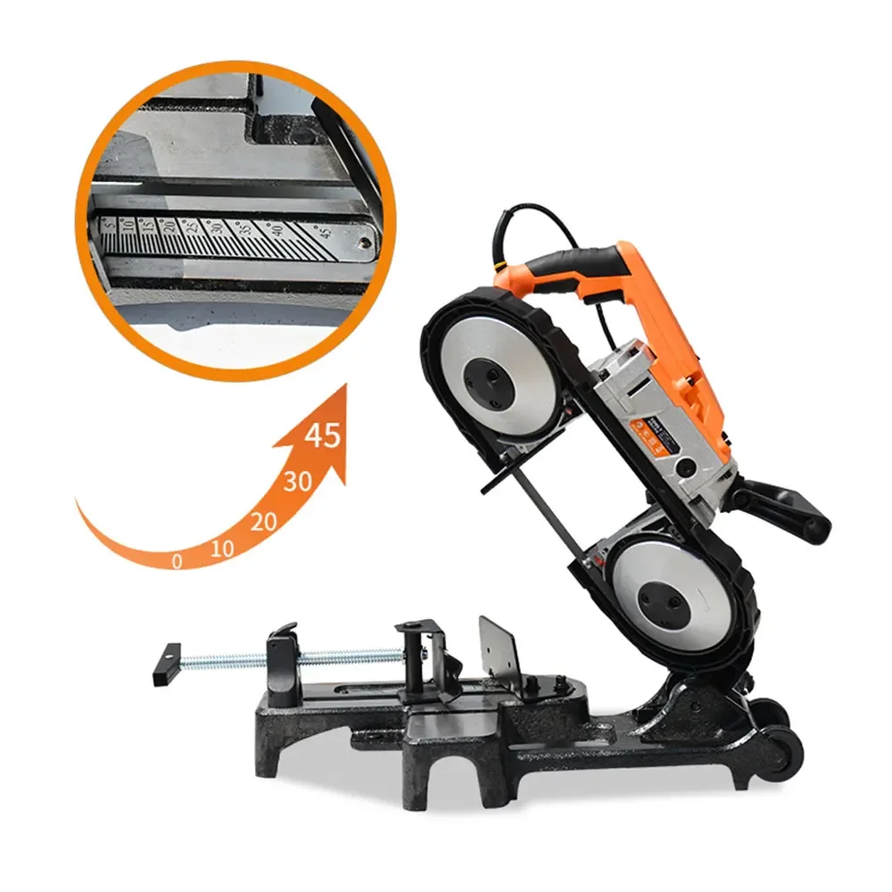 Portable Band Saw | Horizontal & 45° Metal Cutting | Multi-Function Handheld Tool - Thumbnail 5