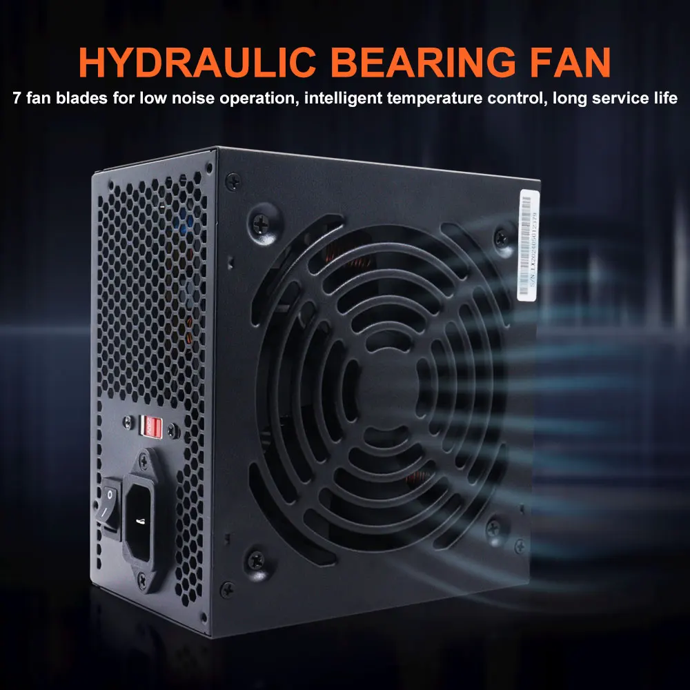 700W ATX Power Supply | Ultra-Quiet 120mm Fan | 80 Plus Certified for Gaming PCs - Thumbnail 4