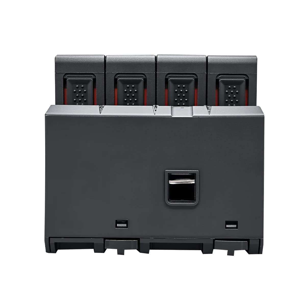 Tomzn Type T1 T2 2-in-1 AC Surge Protective Device for DIN rail mounting, 4P 20-50kA protection with LED status indicator.