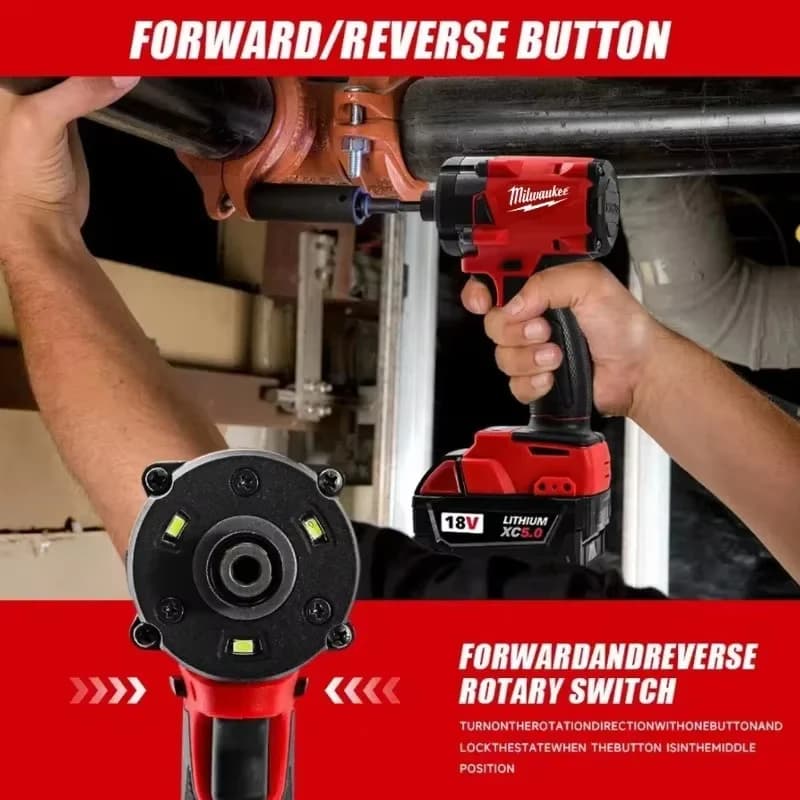 Impact Wrench | 300N.M Brushless High Torque | 4-Speed Cordless Power Tool - Thumbnail 6
