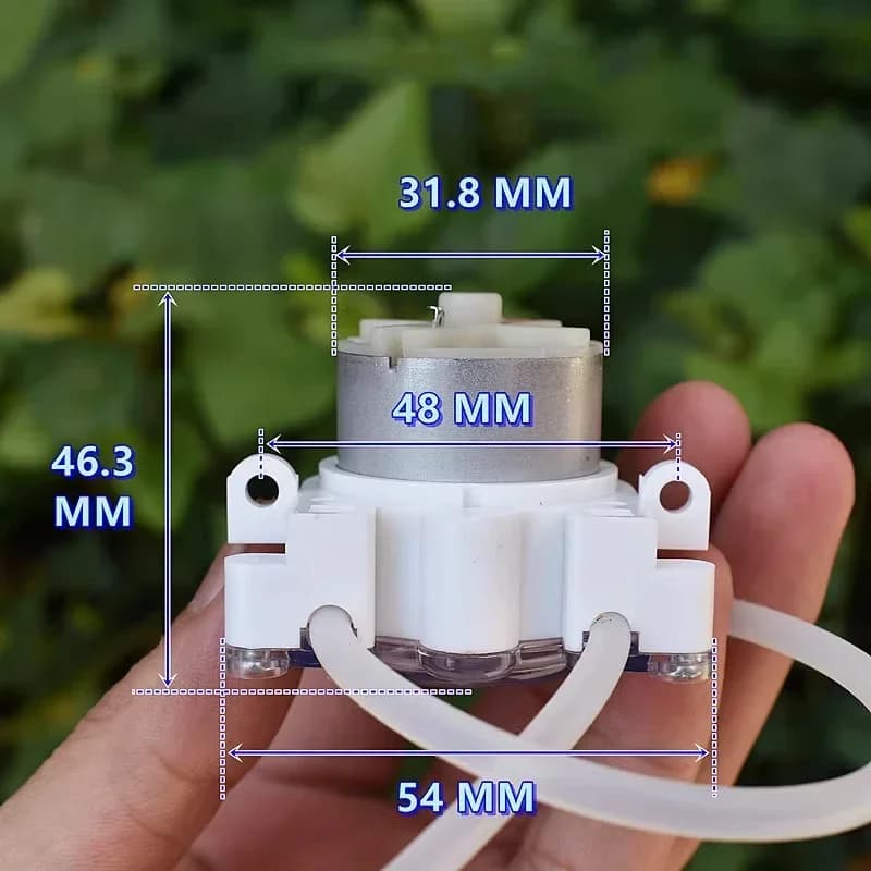 Peristaltic Dosing Pump | DC 6V-12V Mini Liquid Squeeze Pump | 500 RPM for Lab Ink Sampling Applications - Thumbnail 6