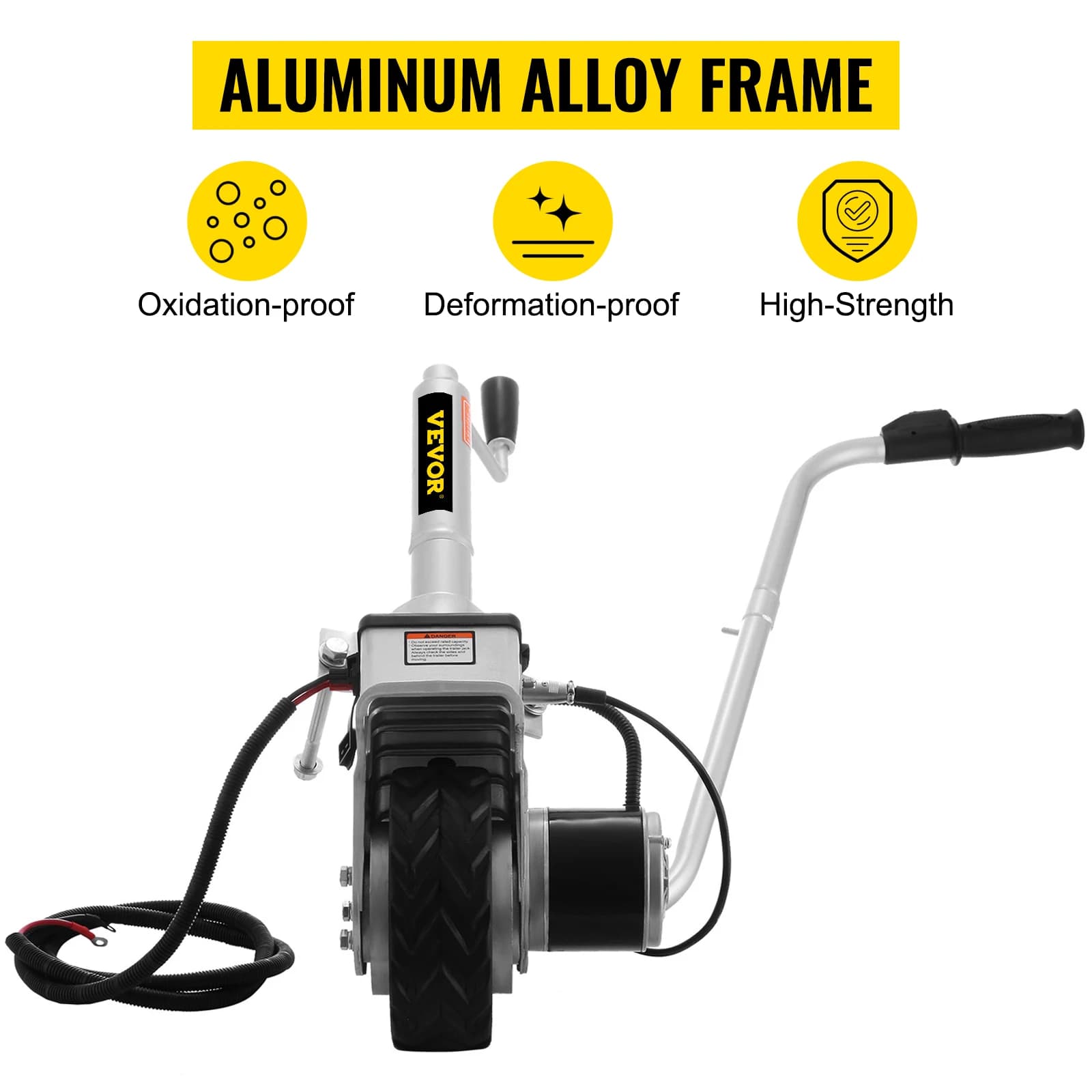 Heavy-Duty 350W Electric Trailer Mover | 12V Power | 5000 lb Capacity | Jockey Wheel Replacement - Thumbnail 4