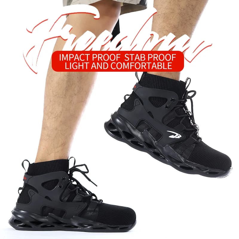 Breathable Safety Shoes | Anti-Puncture & Anti-Smash | Fashion Work Footwear - Thumbnail 7