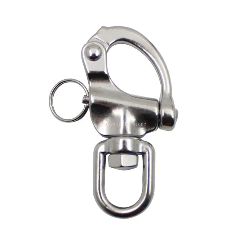 316 Stainless Steel Bow Shackle | Quick Release Swivel | Marine & Industrial - Thumbnail 3