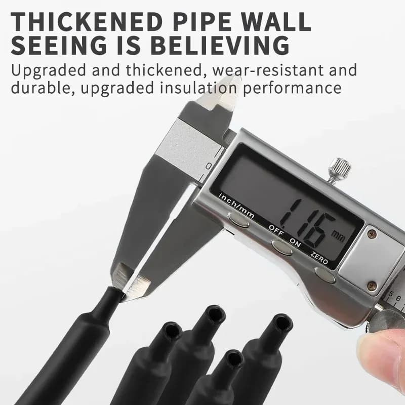10/50/100M 200Meters Polyolefin Heat Shrink Tube 3:1 Ratio Adhesive Lined Shrink Ratio Insulated Cable Sleeve - Thumbnail 4