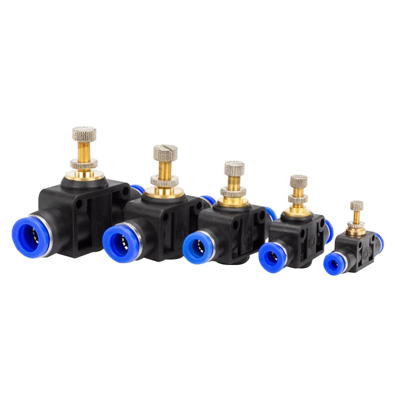 Flow Control Ball Valve | 4-12mm Quick-Connect Fittings for Air & Water Systems - Image 1