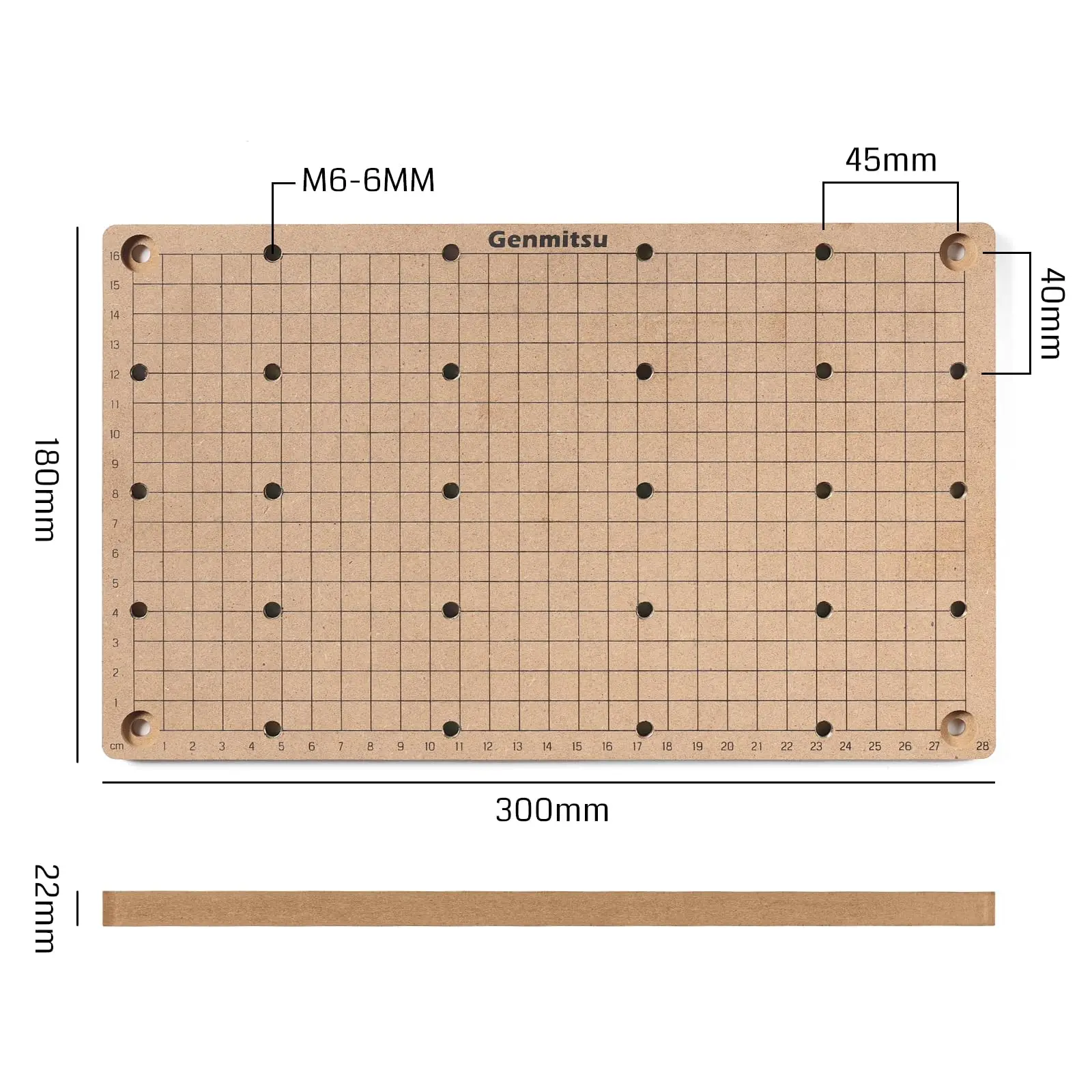 CNC Router Spoilboard | MDF Grid Workholding Surface | Compatible with 3018 & 3020 PRO Series Machines - Thumbnail 4