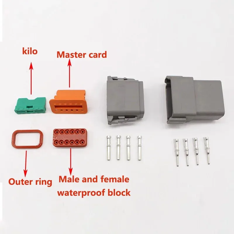 Deutsch DT Automotive Connector Kit | Waterproof Sealed Plug & Socket | DT06-2S DT04-2P - Thumbnail 3