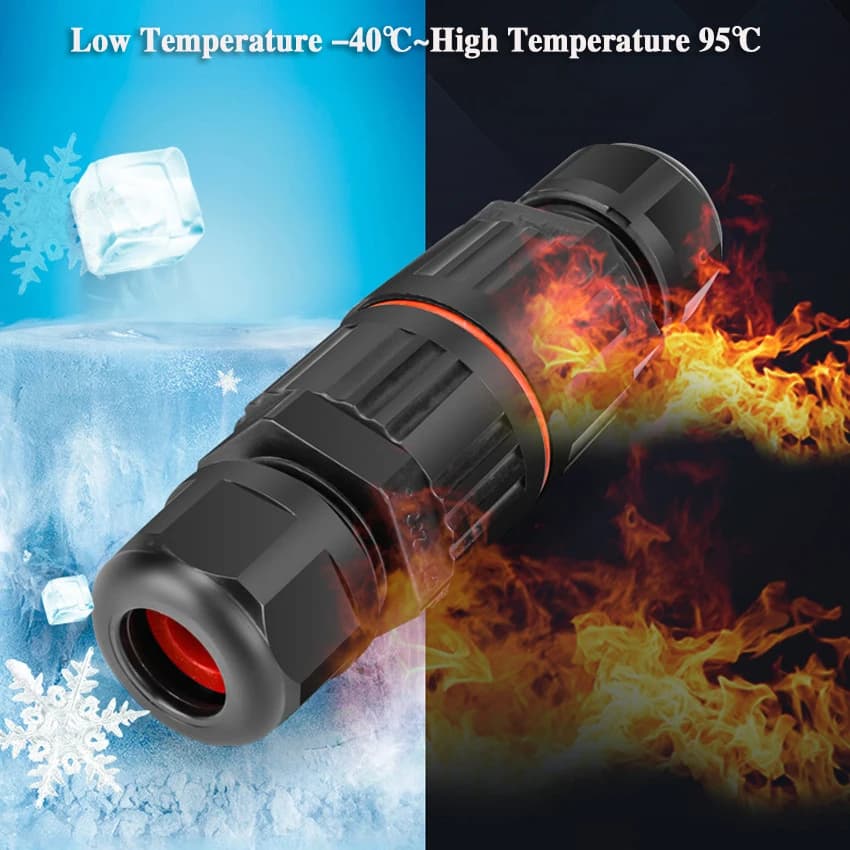 Waterproof Wire Connectors | 2/3 Pin Solderless | Outdoor LED Lamp & Rainproof Terminals - Thumbnail 4