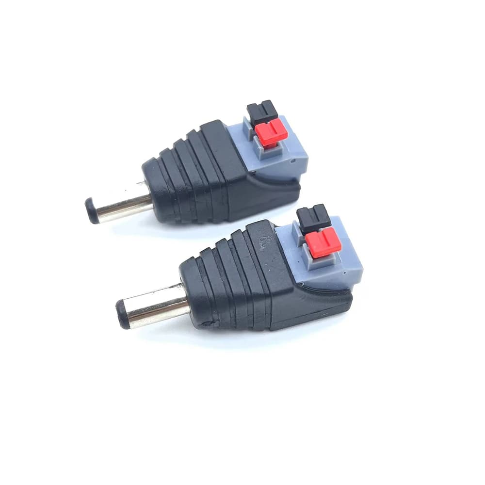 12V DC Power Connector Kit | 2.1x5.5mm Barrel Plug & Jack Set for CCTV & LED Strips - Thumbnail 6
