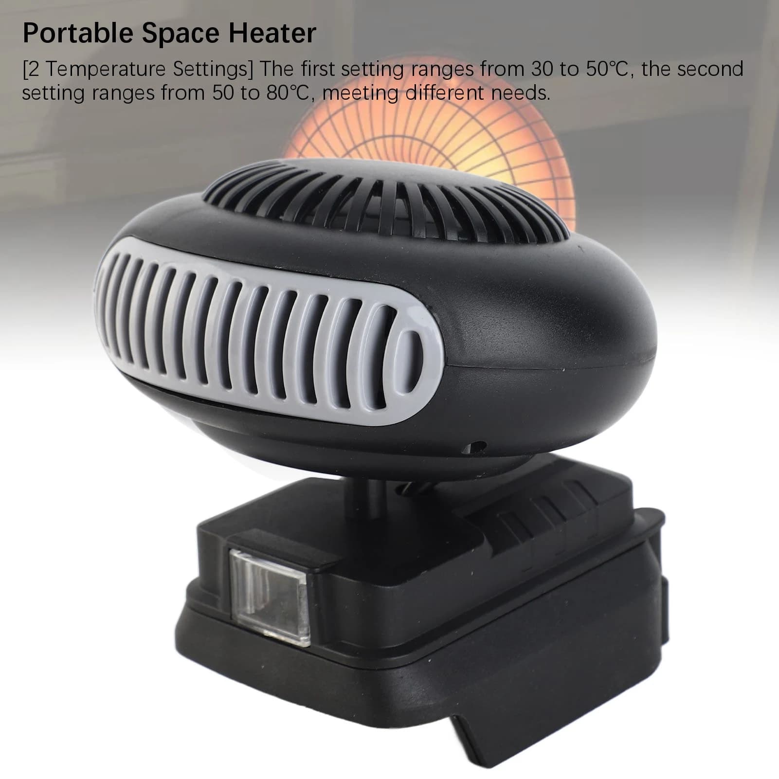 Workshop Heater | 18V Cordless & 170W Power | Quiet, Versatile Space Heating - Thumbnail 6