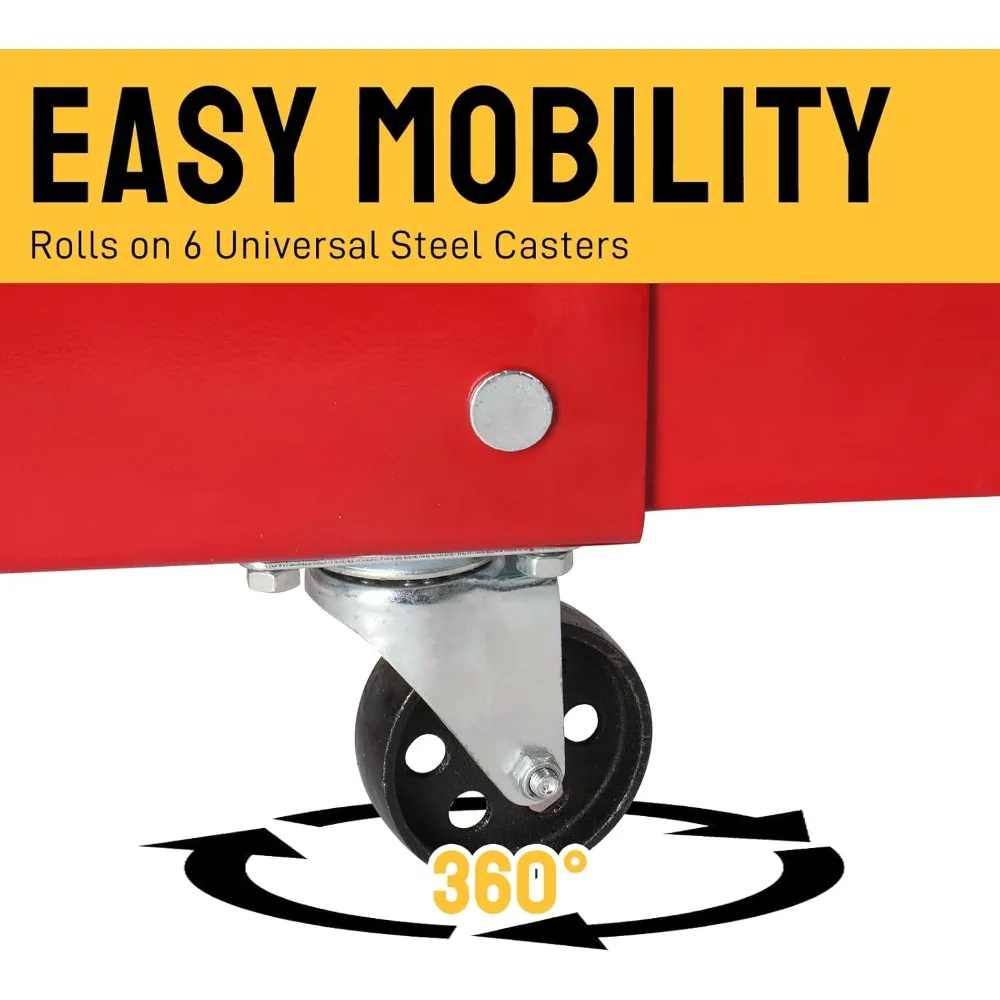 2-Ton Folding Engine Hoist | Heavy-Duty Hydraulic Shop Crane for 4000 lb Lifts - Thumbnail 3