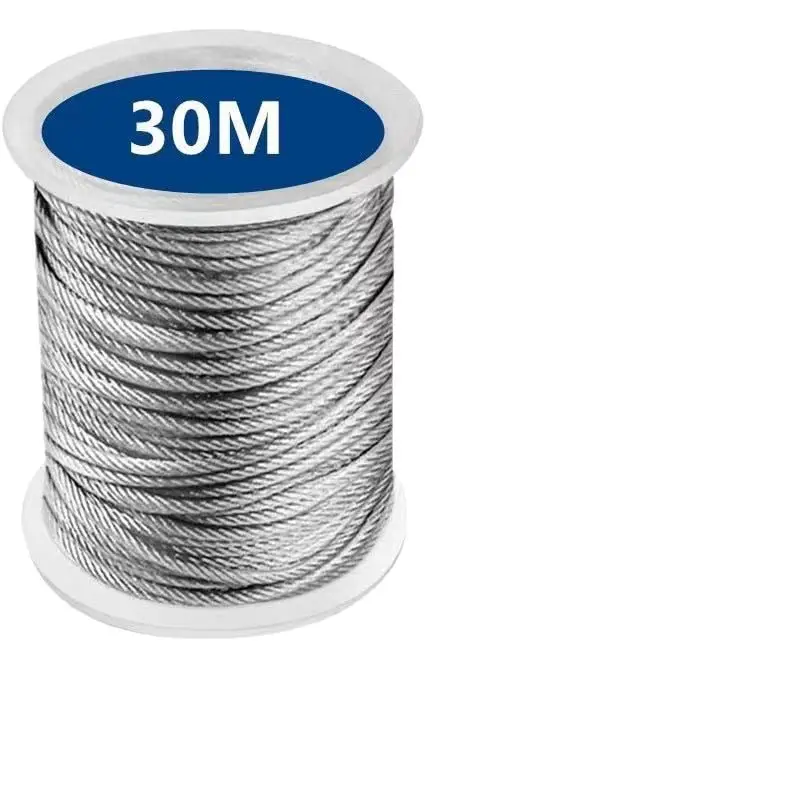 15m PVC-Coated Steel Cable Kit | Heavy-Duty Railing & Fence Wire | 304 Stainless Steel - Thumbnail 3