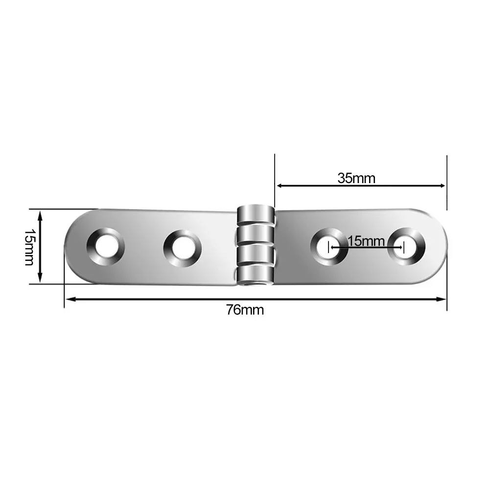 180 Degree Foldable Hinges | Screw-On Flap Hinge | Sewing Machine & Furniture Hardware - Thumbnail 2