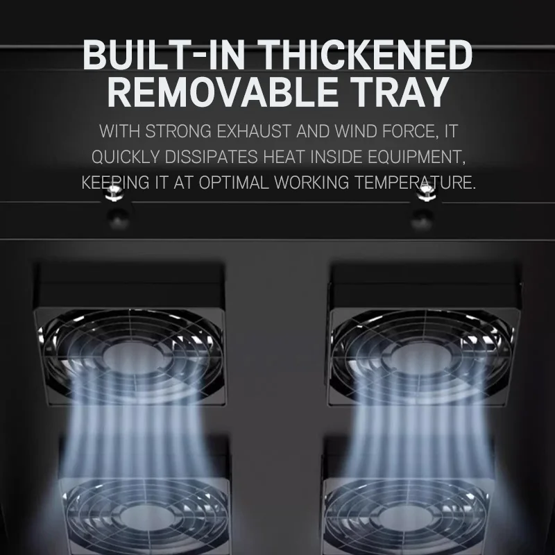 22U Server Rack Cabinet | 19-Inch Network & Data Center Rack for Switches & Routers - Thumbnail 5