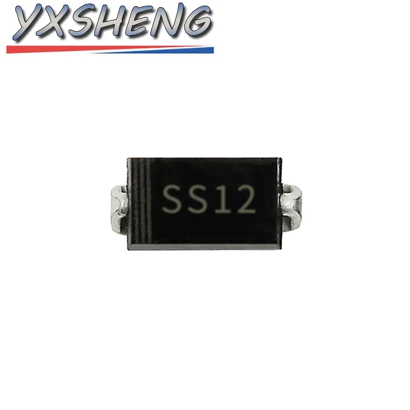 SMD Schottky Diode Kit | 100-Piece DO-214AC Assortment | 1N5817, SS12, SS36 Models - Thumbnail 2