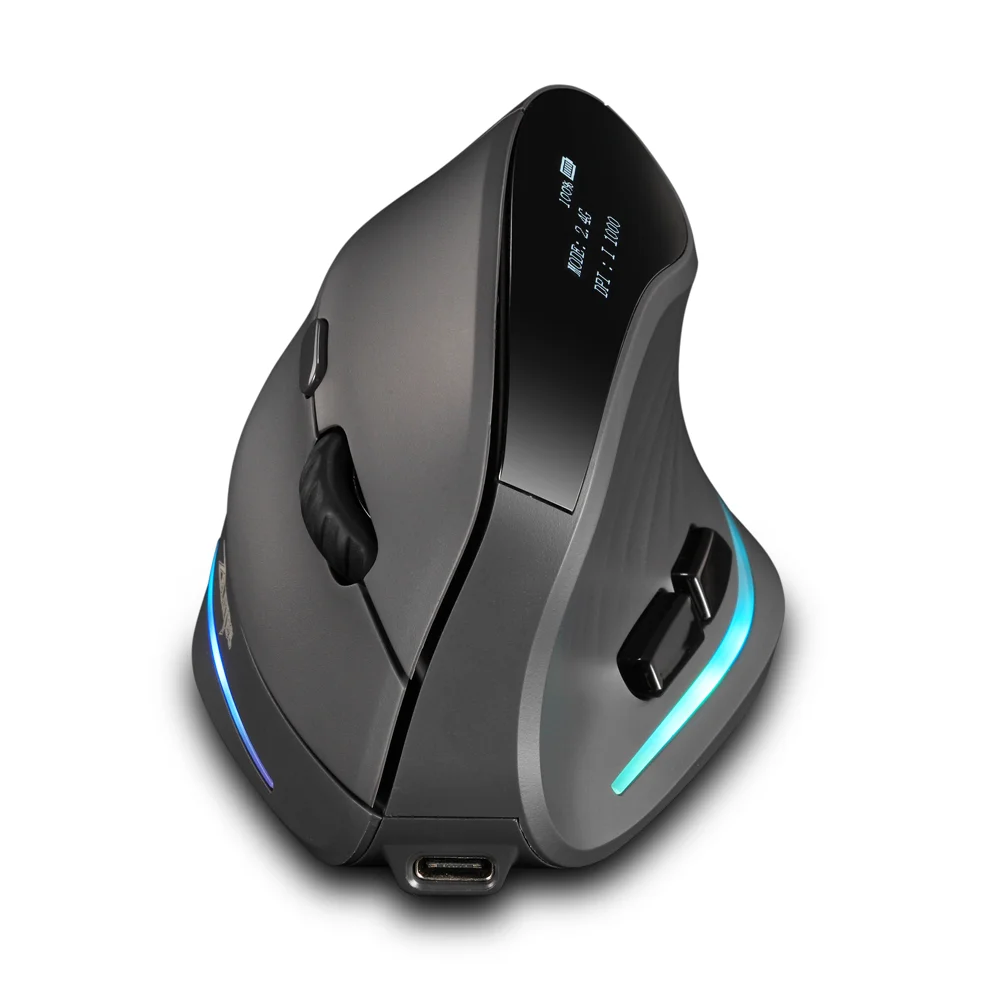 Vertical Wireless Mouse | 2.4GHz Rechargeable | For PC, Mac & Laptop | F35 Series - Thumbnail 2