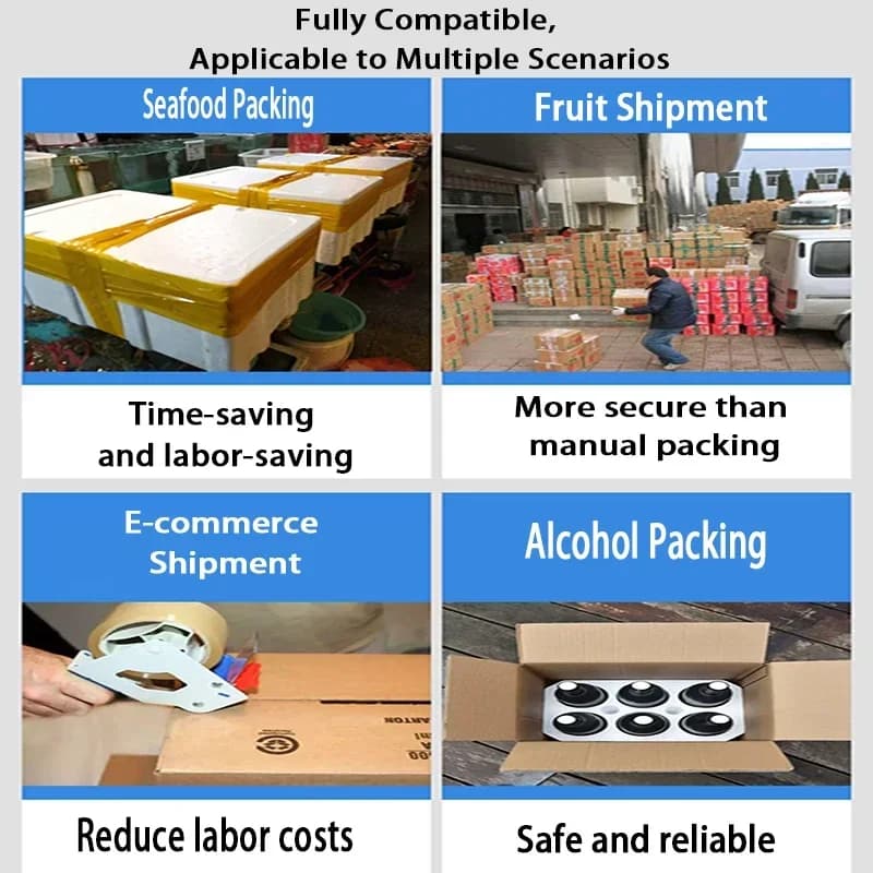 Electric Pallet Wrapping Machine | 200kg Capacity | Rotary Turntable & Carton Sealer - Thumbnail 6
