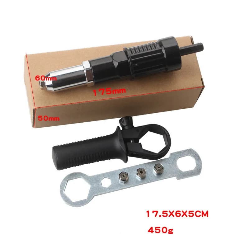 Rivet Gun Bit Adapter | Professional Rivet Nut Tool | Pull Accessories - Thumbnail 6