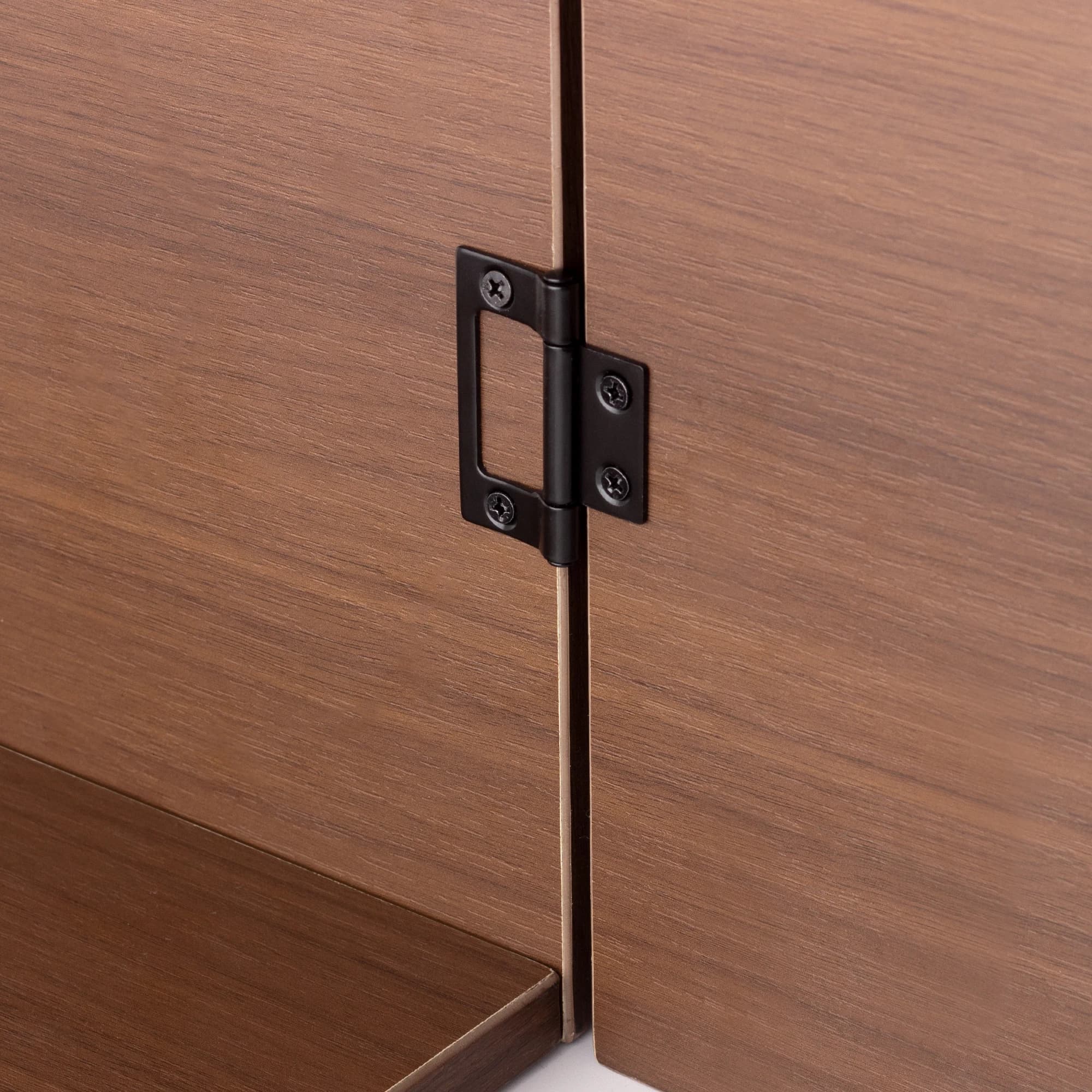 360 Degree Flat Metal Hinges | 2-Pack for Cabinet Doors & Windows | Furniture Hardware - Thumbnail 5