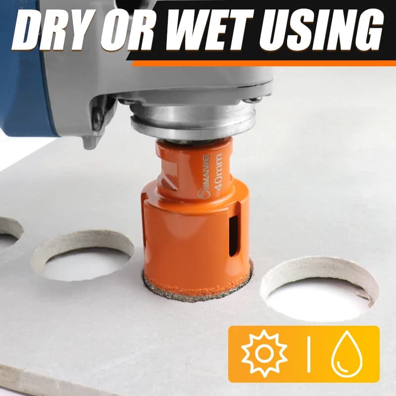 Diamond Drill Bit | 6-100mm Core Hole Saw for Porcelain, Granite & Glass - Thumbnail 4