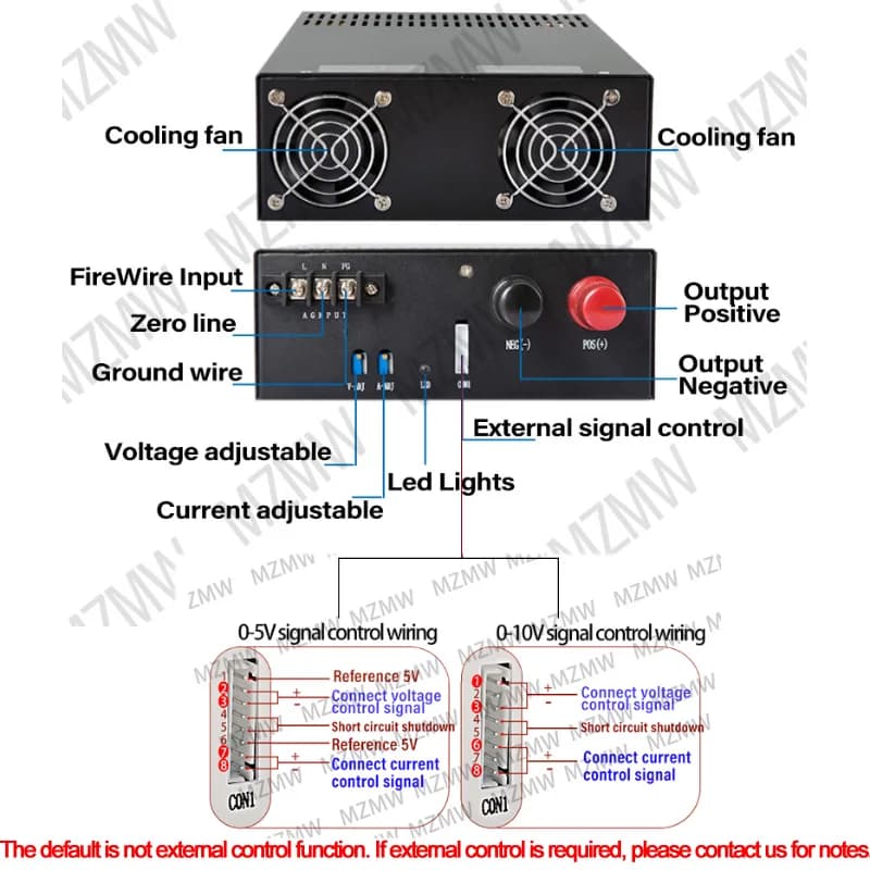 Adjustable Switching Power Supply | 3000W High-Power | 0-220V CC/CV Bench Lab SMPS - Thumbnail 3