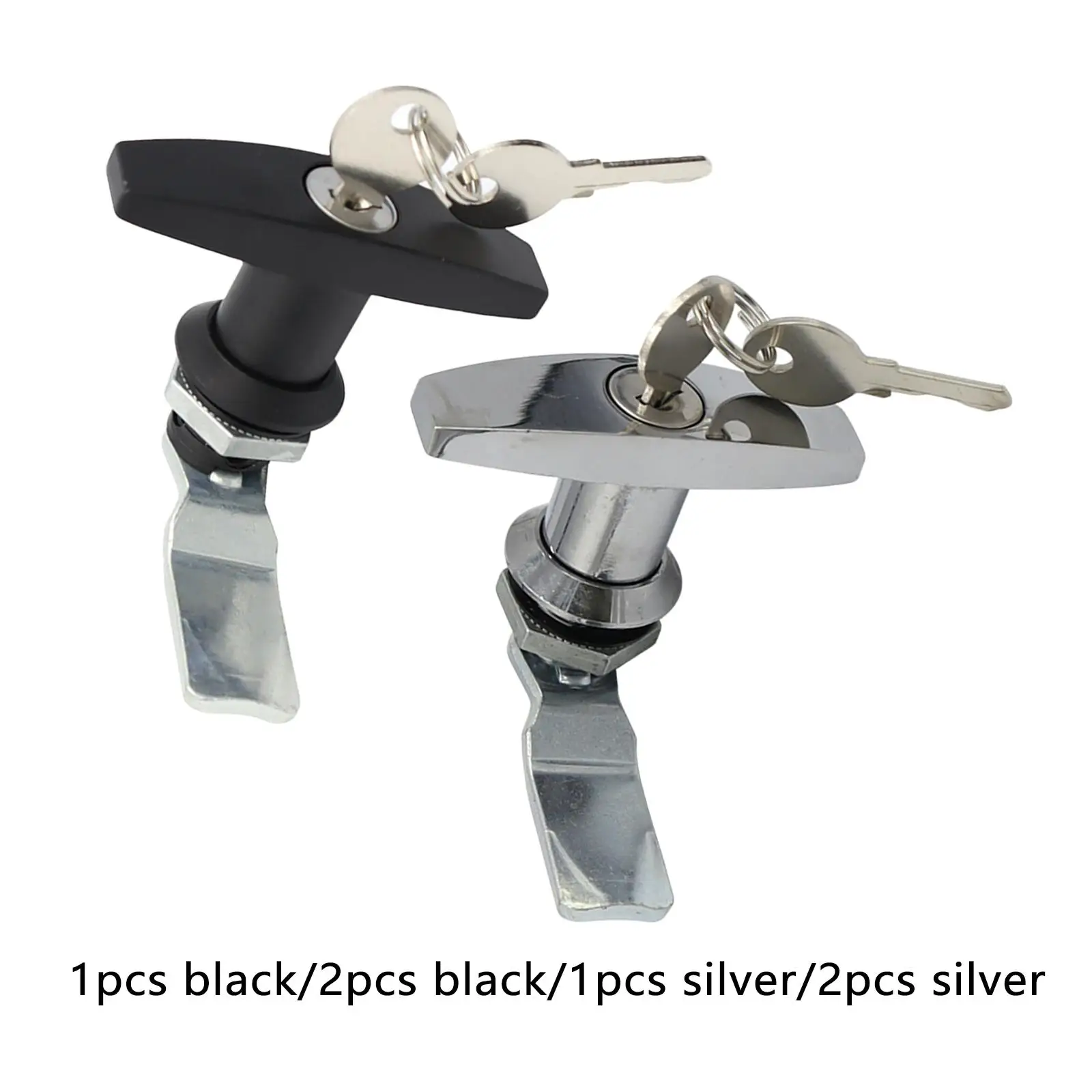 T-Handle Lock | Anti-Theft & Rust Proof | Garage Door, RV Toolbox, Industrial Cabinet - Thumbnail 5