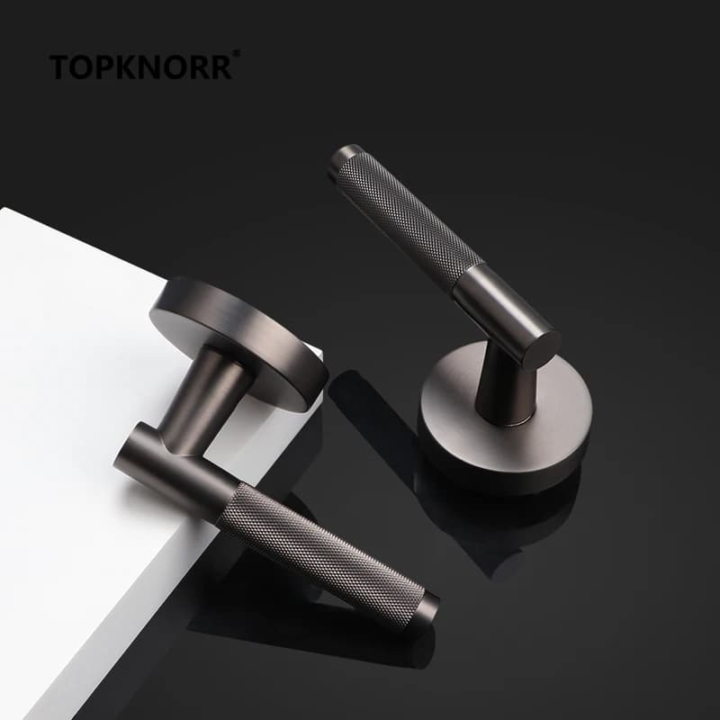 Bathroom Privacy Lock | Single Tongue Ball Passage Lock | Safe Interior Door Handle for Bedroom - Thumbnail 6