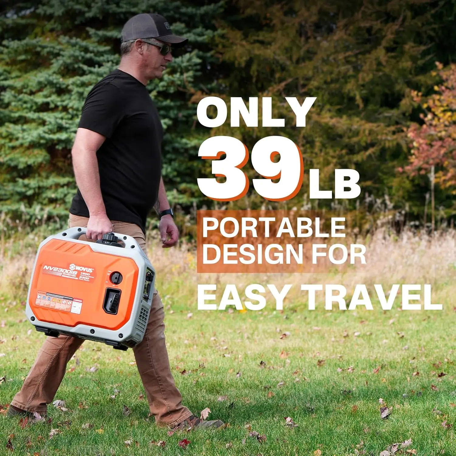 Ultra-Quiet 2300W Portable Inverter Generator | CO Shield Technology | For Home Backup & Outdoor Power - Thumbnail 2
