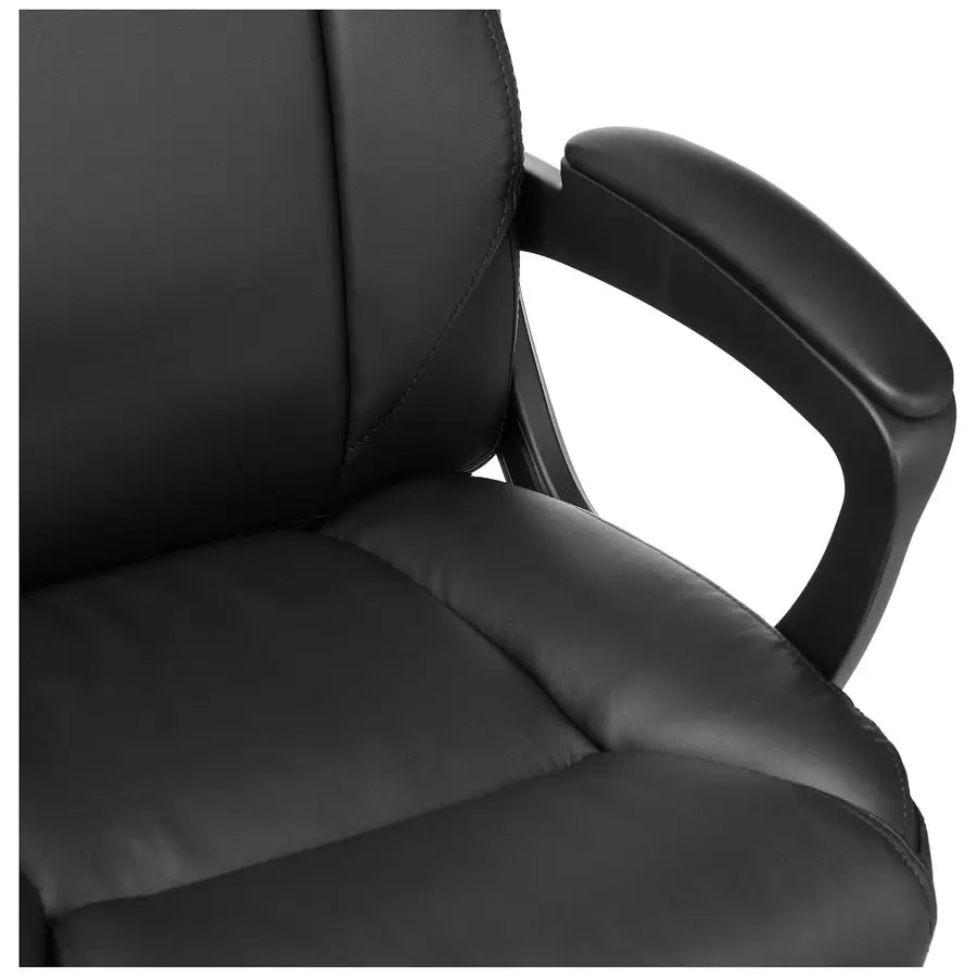 Mid-Back Office Chair | Puresoft PU Padded Seat & Height Adjustable | 26D x 23.75W Computer Desk Chair - Thumbnail 6